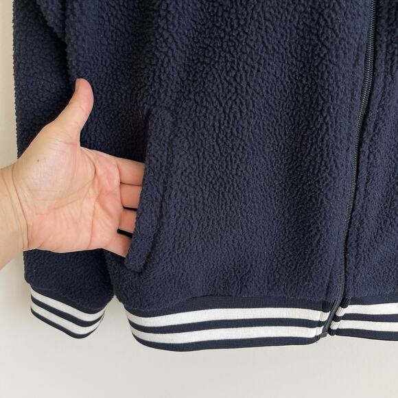 Syracuse University Womens Sherpa Full Zip Varsity Jacket Size M Champion - Picture 4 of 10